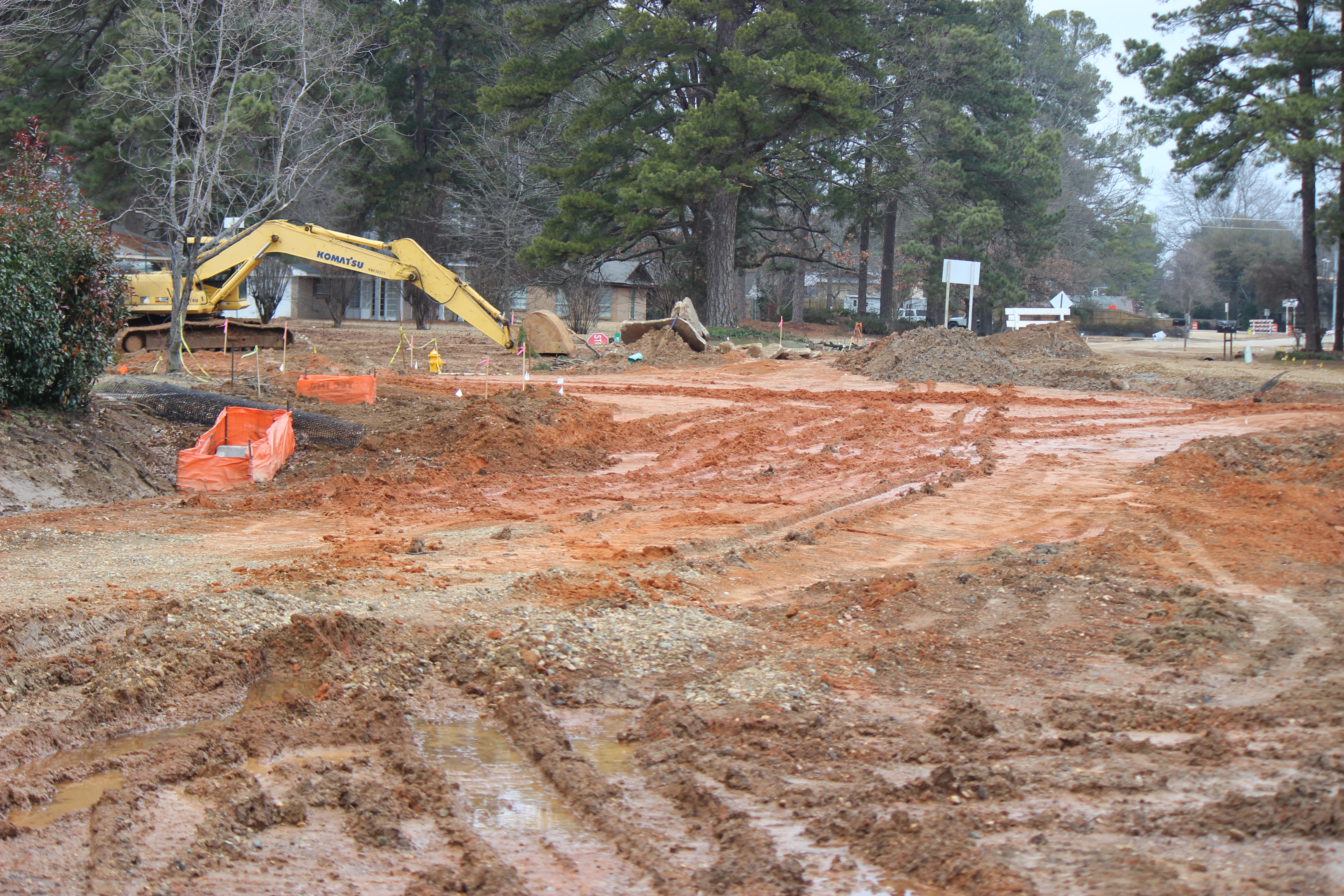 Robin and Morris at street cut